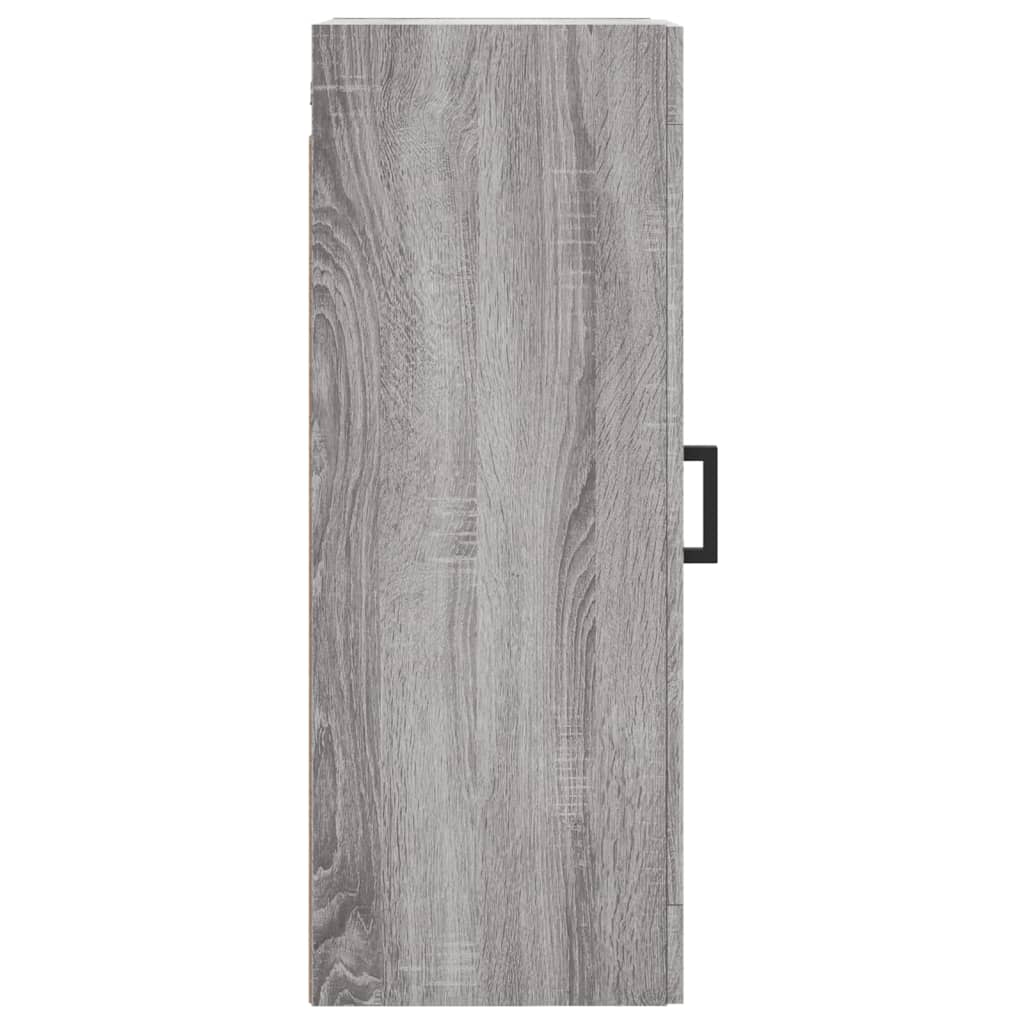 Wandkast 34,5x34x90 cm bewerkt hout eikenkleurig