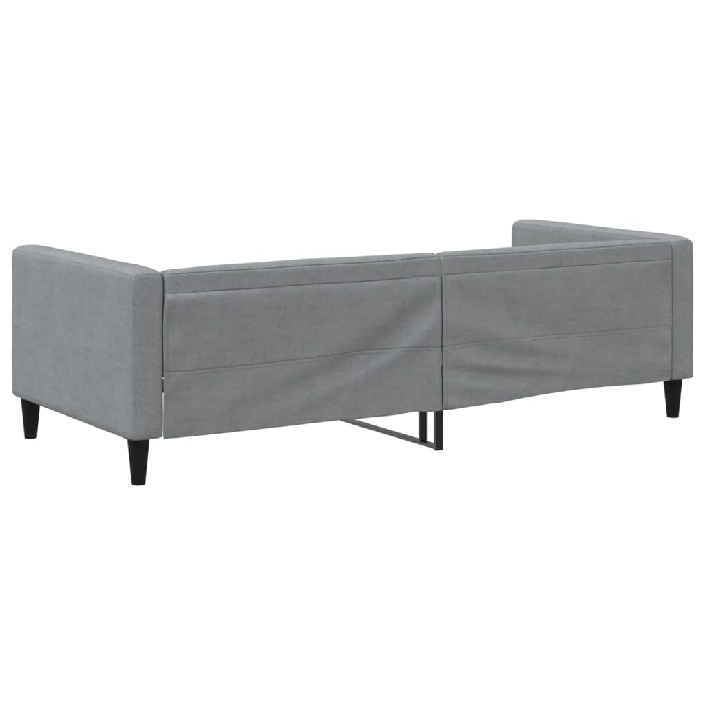 Slaapbank met onderschuifbed 90x190 cm stof