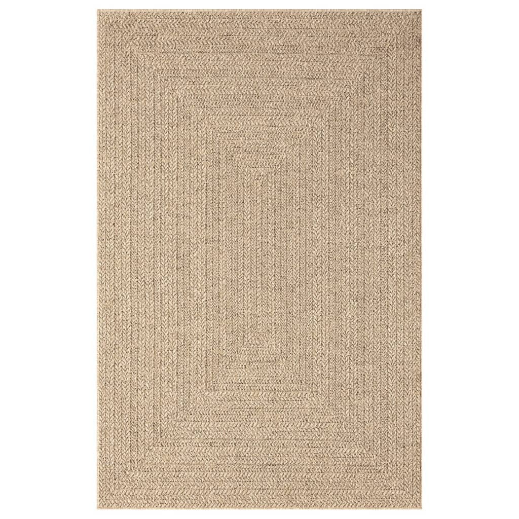 Vloerkleed ZIZUR binnen en buiten 160x230 cm jute look