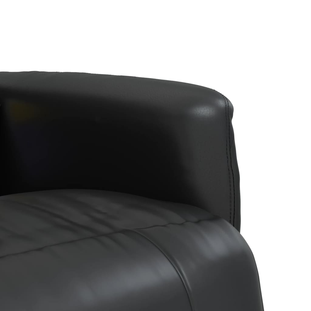 Fauteuil de massage réglable avec repose-pieds en cuir artificiel