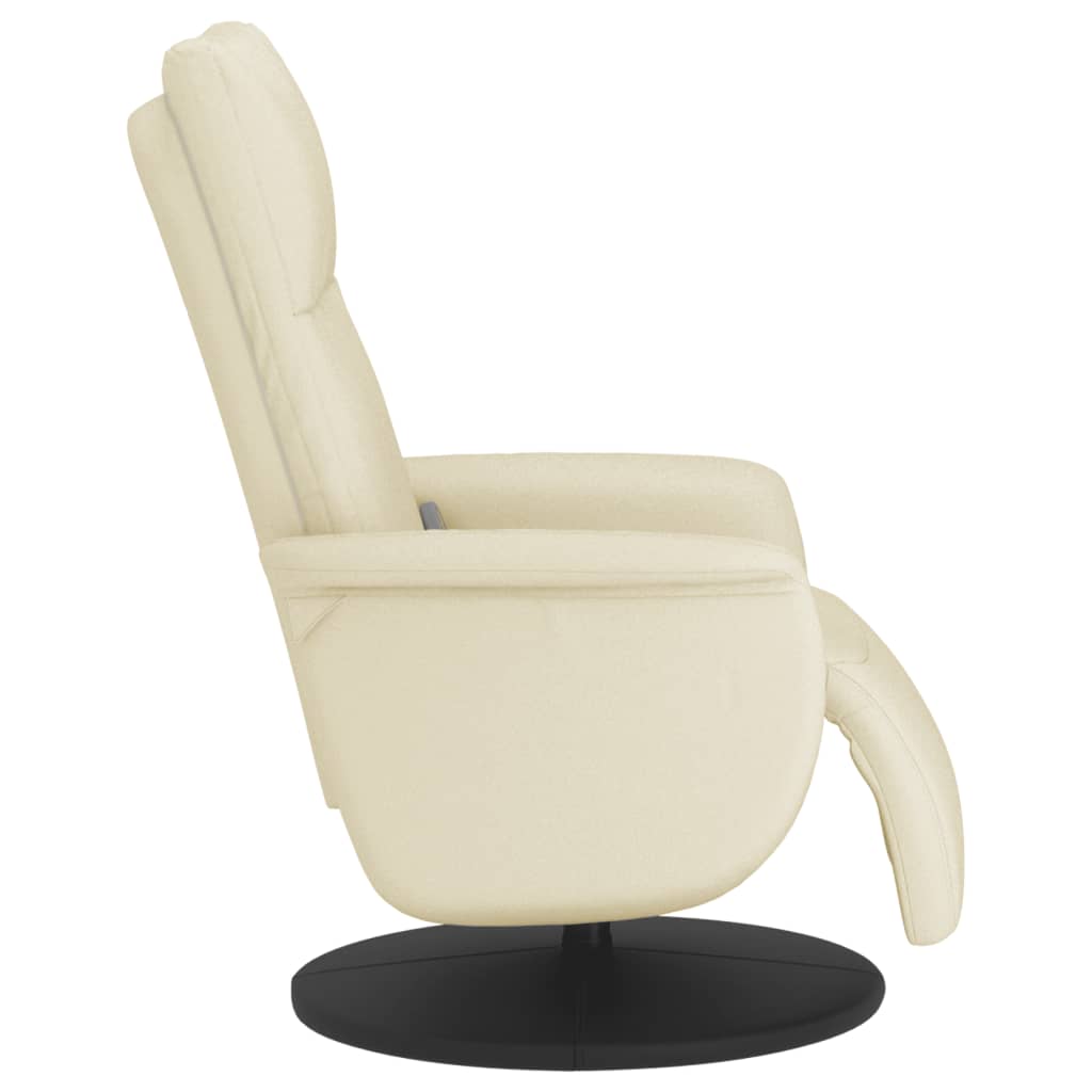 Fauteuil de massage réglable avec repose-pieds en cuir artificiel