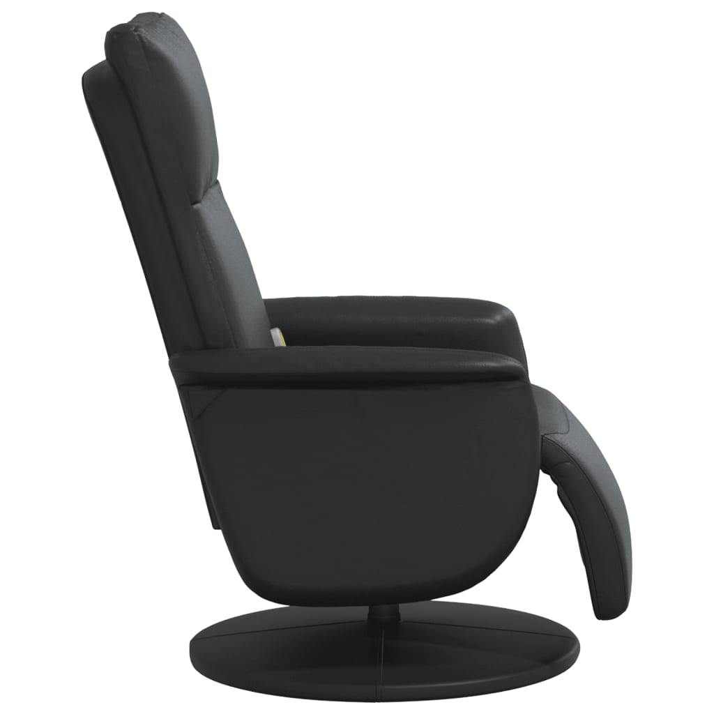 Fauteuil de massage réglable avec repose-pieds en cuir artificiel