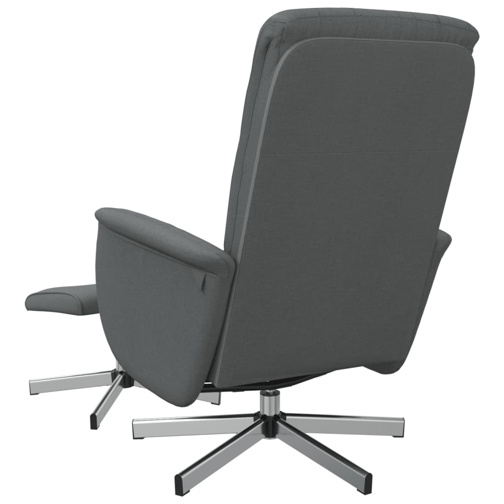 Fauteuil verstelbaar met voetenbank stof