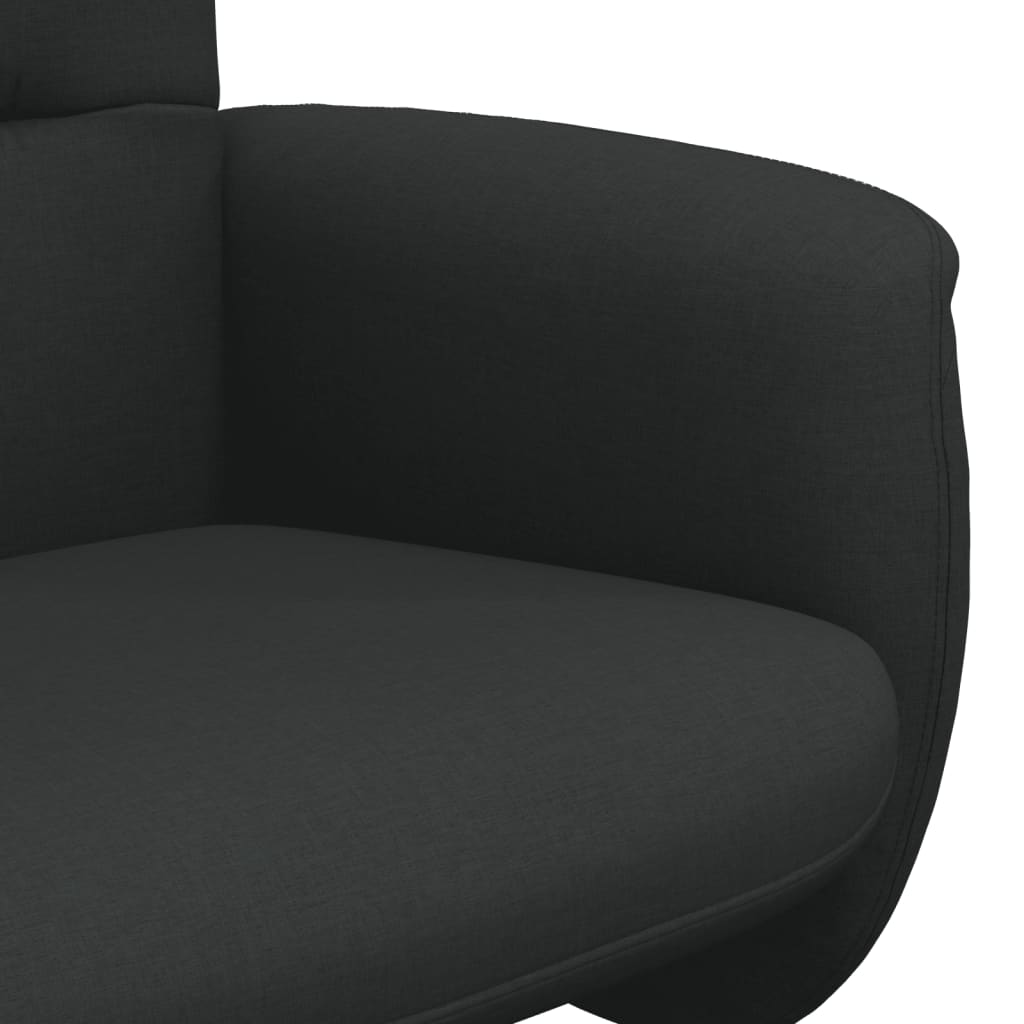 Fauteuil verstelbaar met voetenbank stof