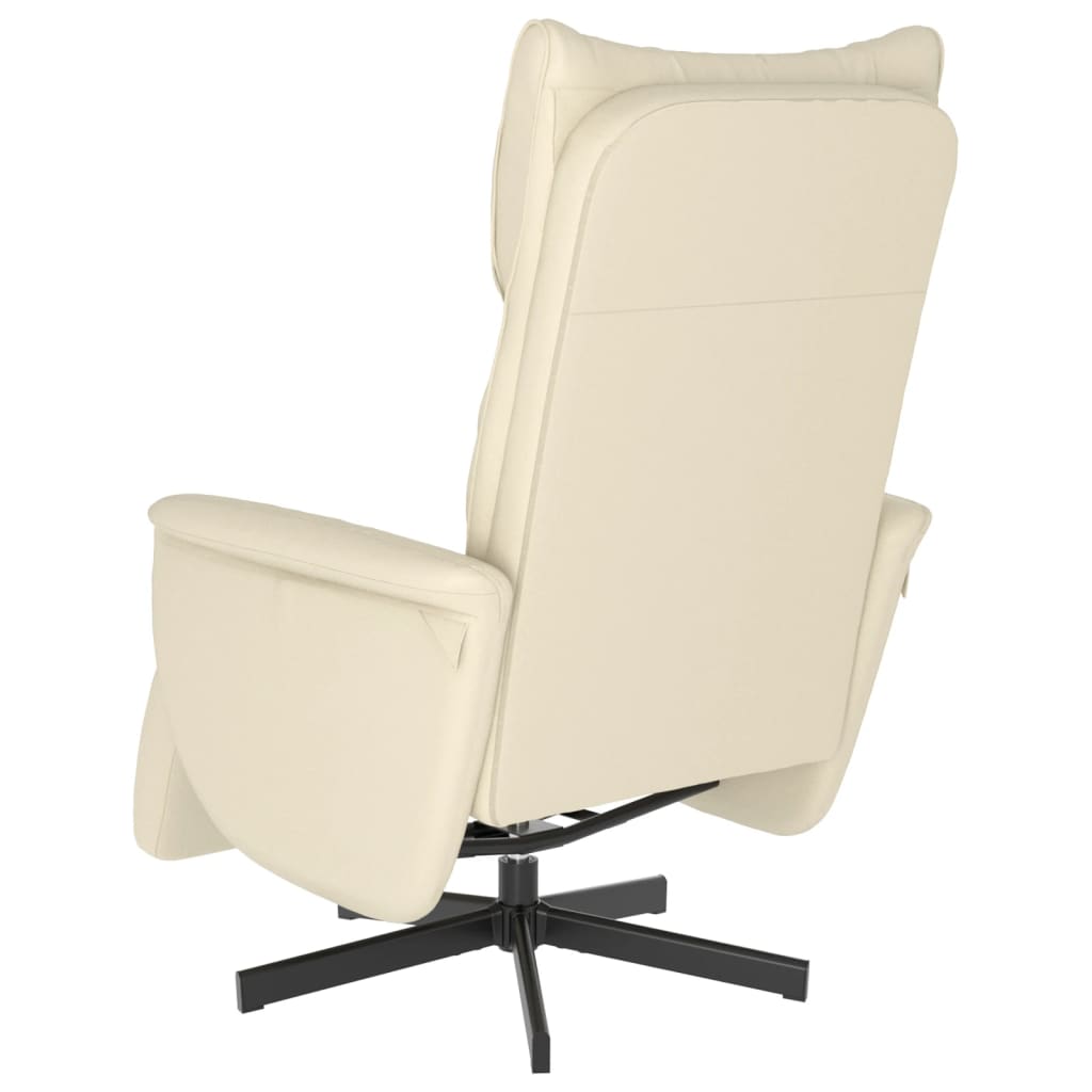 Fauteuil réglable avec repose-pieds en cuir artificiel