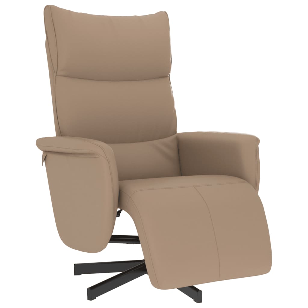 Fauteuil réglable avec repose-pieds en cuir artificiel