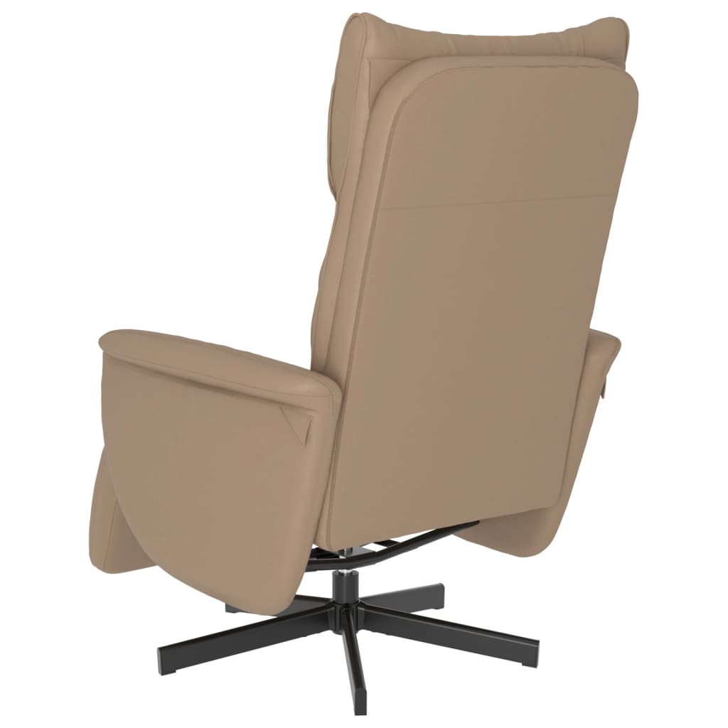 Fauteuil réglable avec repose-pieds en cuir artificiel