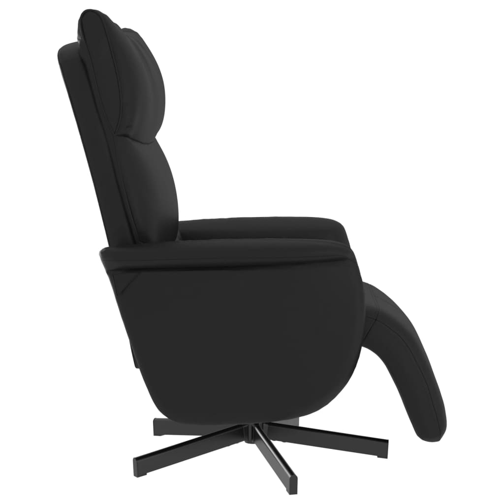 Fauteuil réglable avec repose-pieds en cuir artificiel