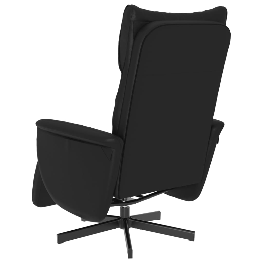 Fauteuil réglable avec repose-pieds en cuir artificiel