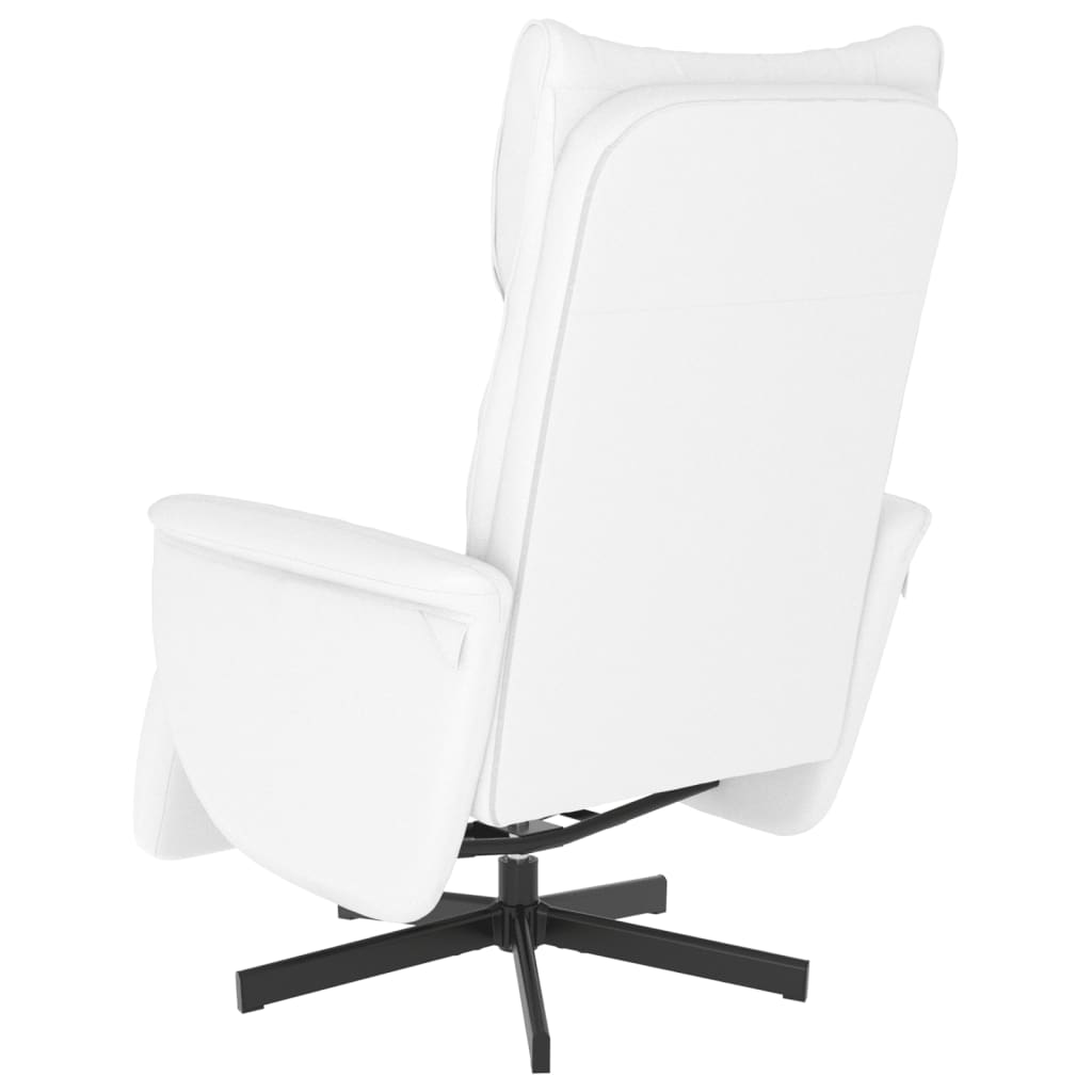 Fauteuil réglable avec repose-pieds en cuir artificiel