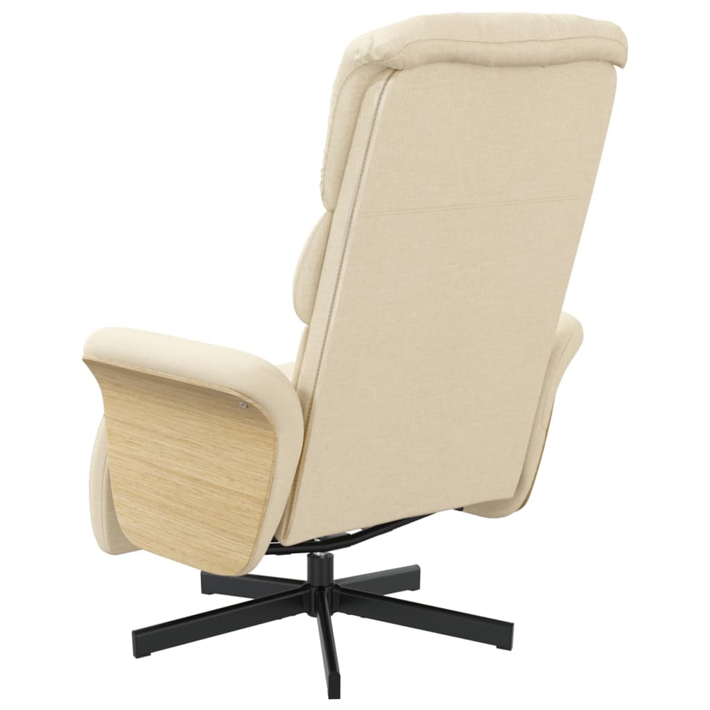 Fauteuil réglable avec repose-pieds en tissu