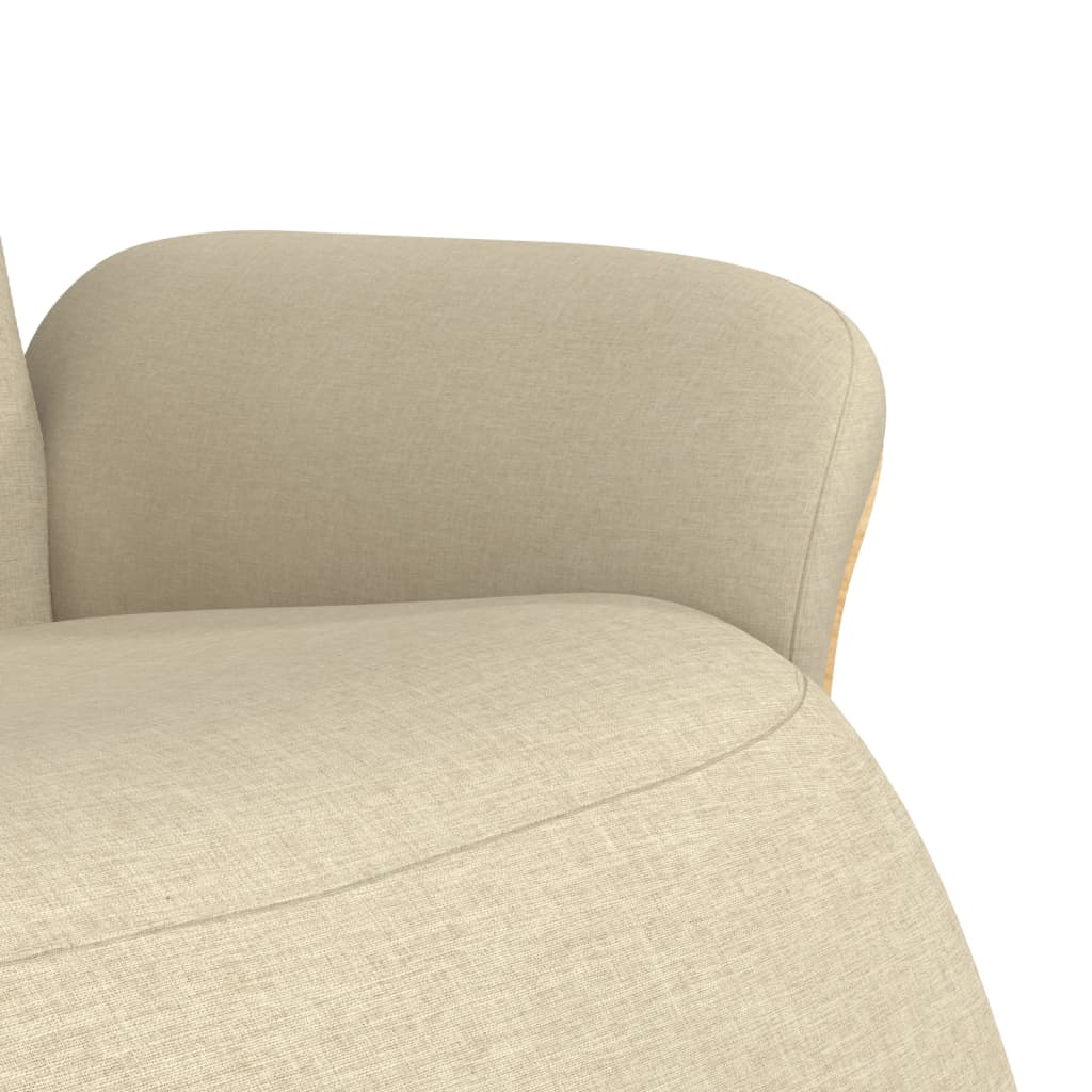 Fauteuil réglable avec repose-pieds en tissu