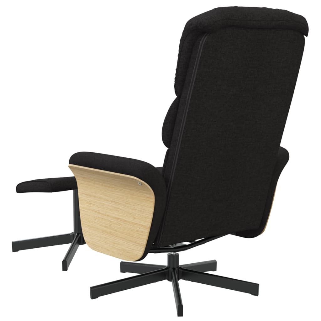 Fauteuil verstelbaar met voetenbank stof