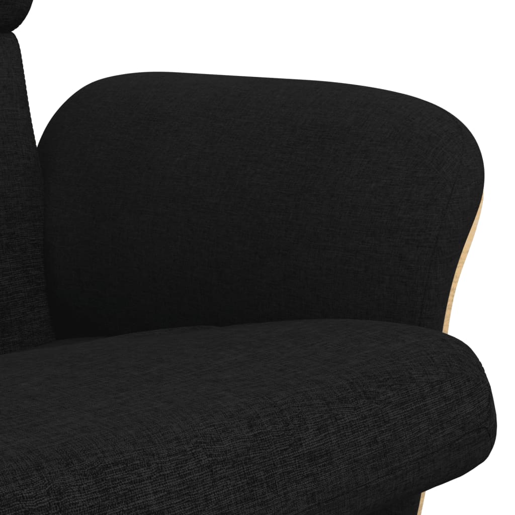 Fauteuil réglable avec repose-pieds en tissu