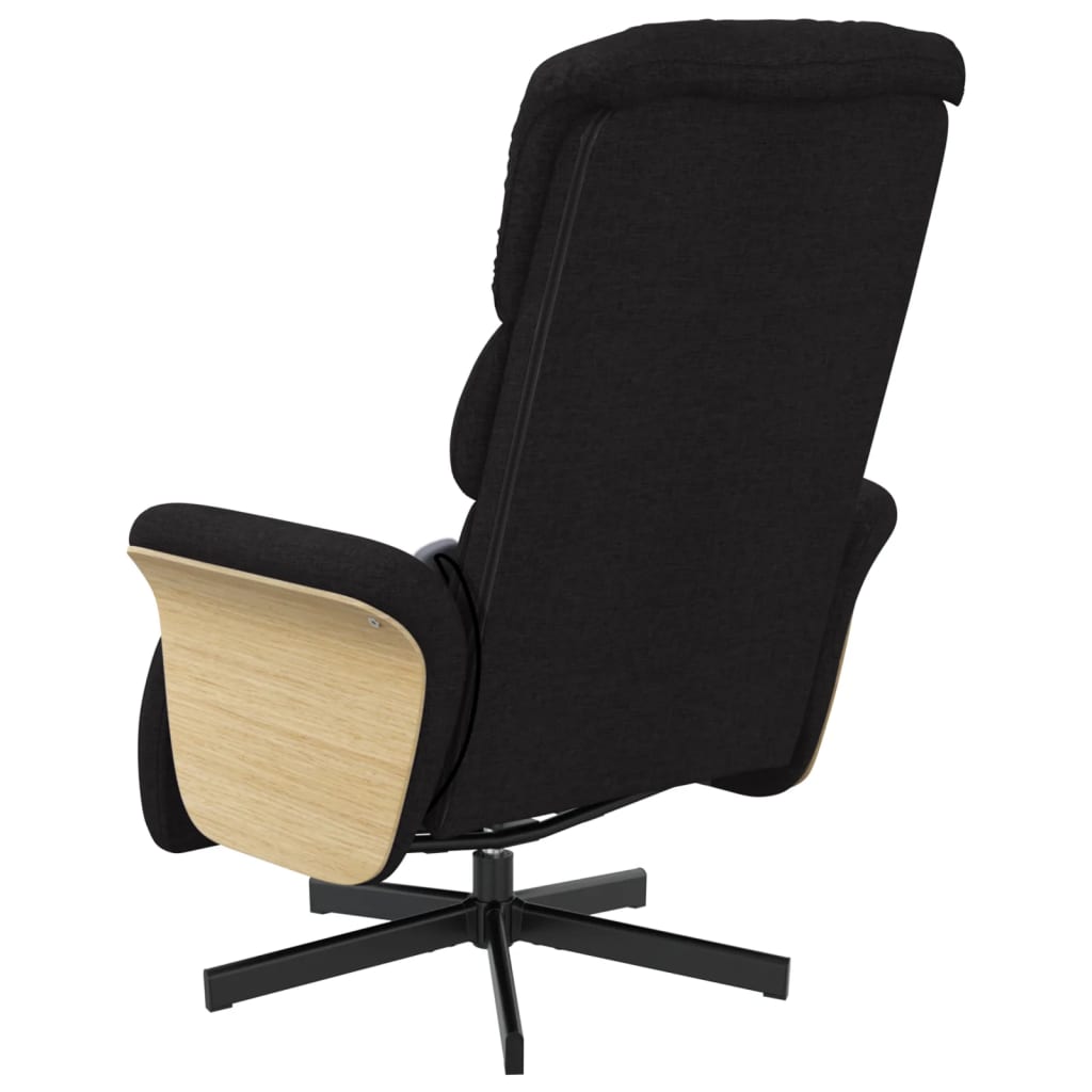 Fauteuil de massage réglable avec repose-pieds en tissu