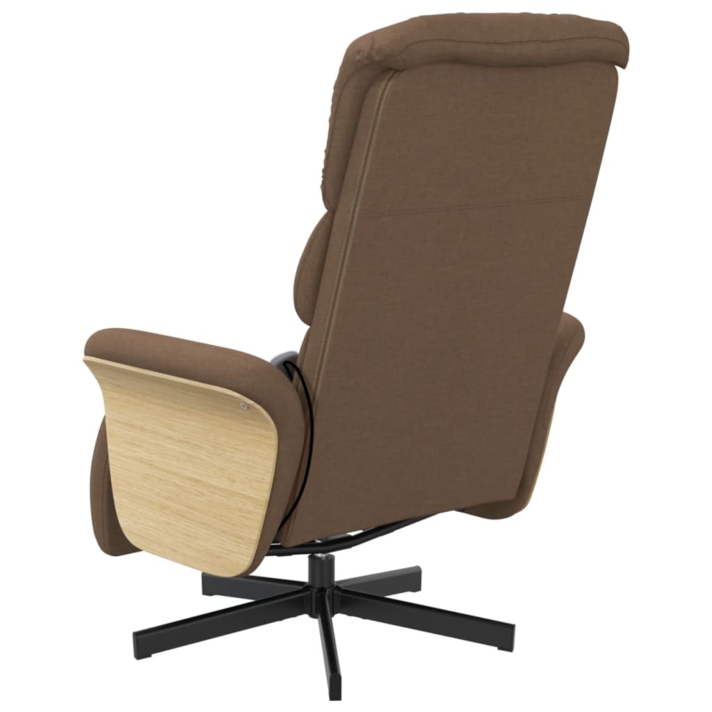 Fauteuil de massage réglable avec repose-pieds en tissu