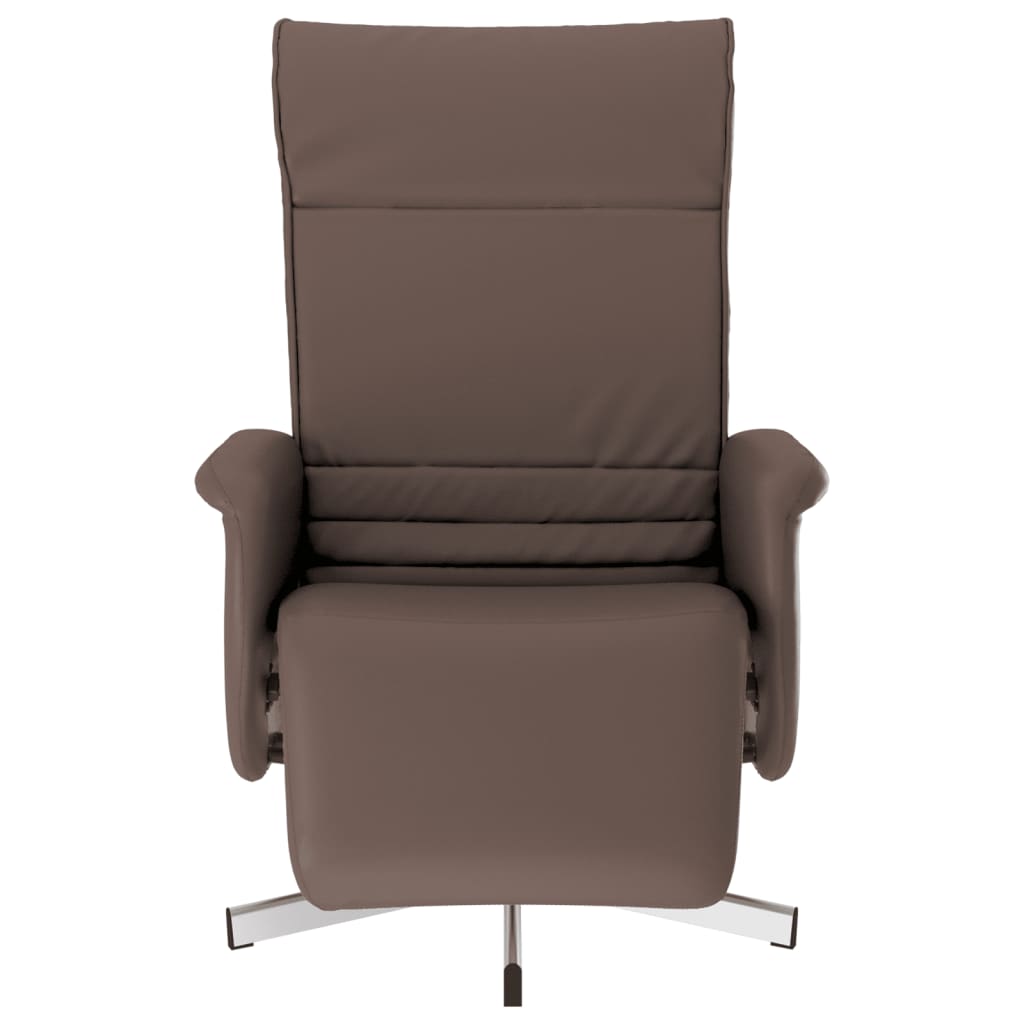 Fauteuil réglable avec repose-pieds en cuir artificiel