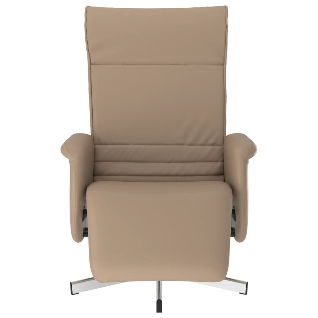 Fauteuil réglable avec repose-pieds en cuir artificiel