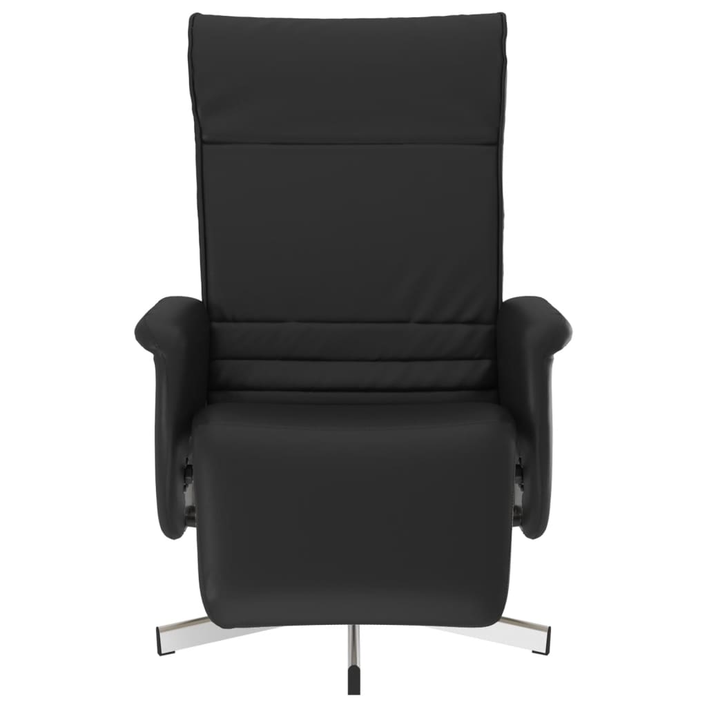 Fauteuil réglable avec repose-pieds en cuir artificiel