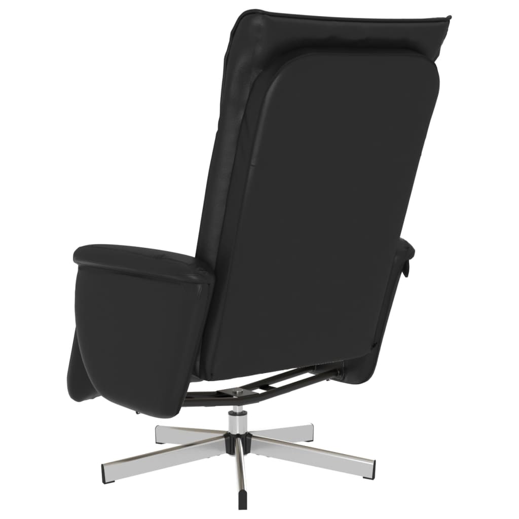 Fauteuil réglable avec repose-pieds en cuir artificiel