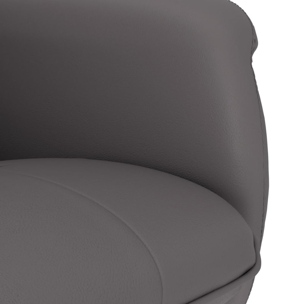 Fauteuil réglable avec repose-pieds en cuir artificiel