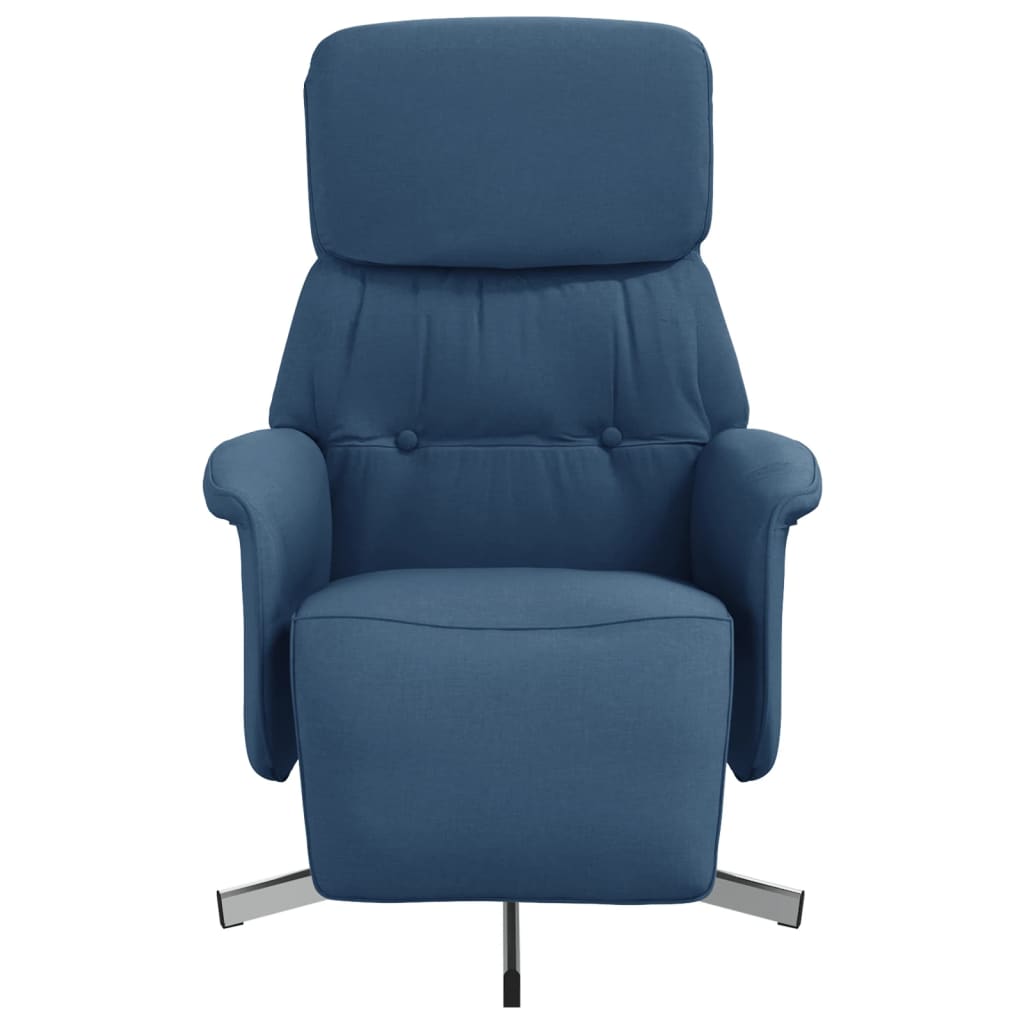 Fauteuil réglable avec repose-pieds en tissu