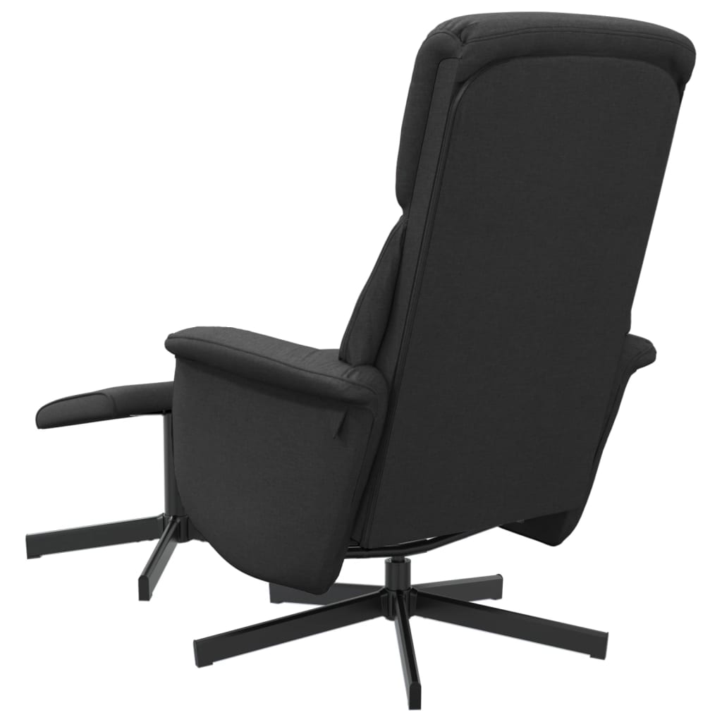 Fauteuil verstelbaar met voetenbank stof