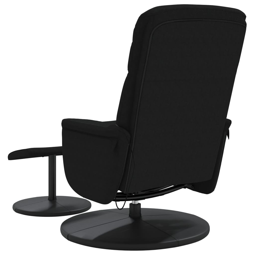 Fauteuil de massage réglable avec repose-pieds en velours