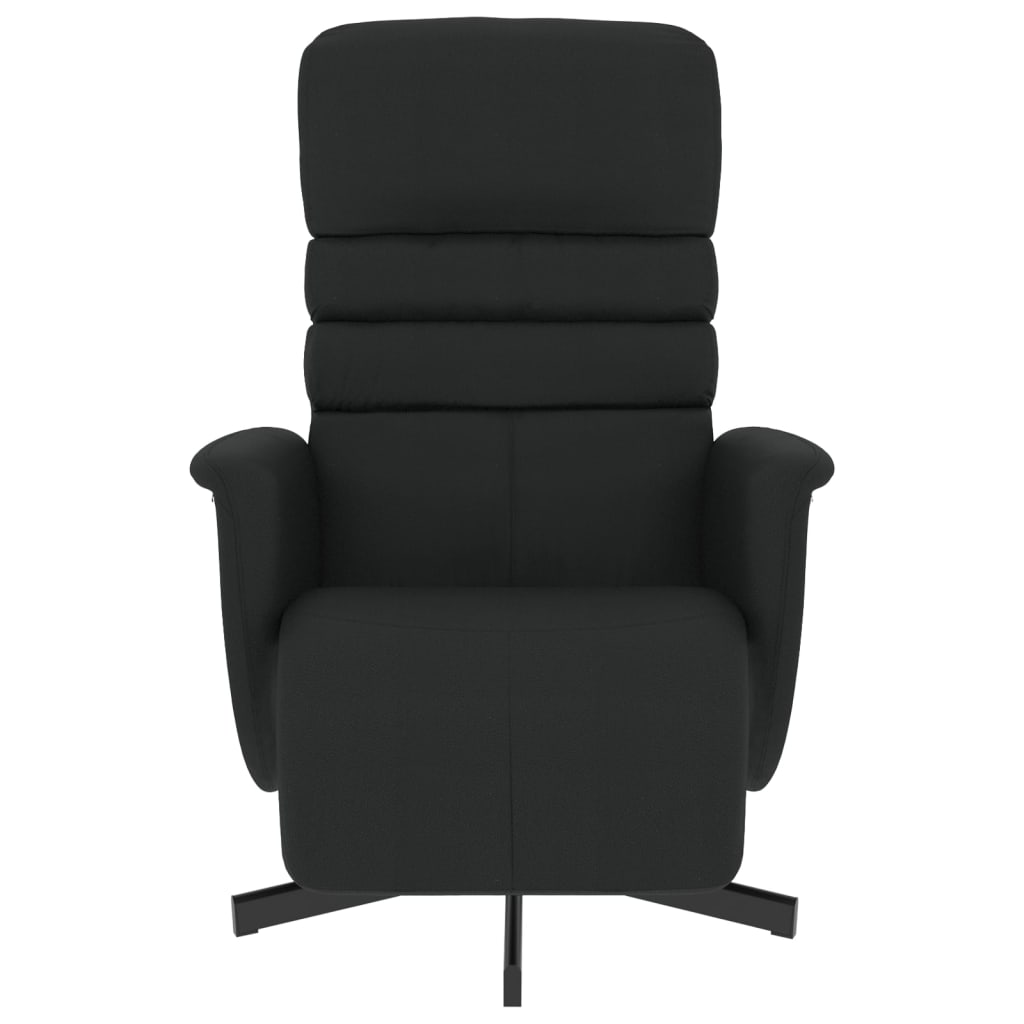 Fauteuil réglable avec repose-pieds en cuir artificiel