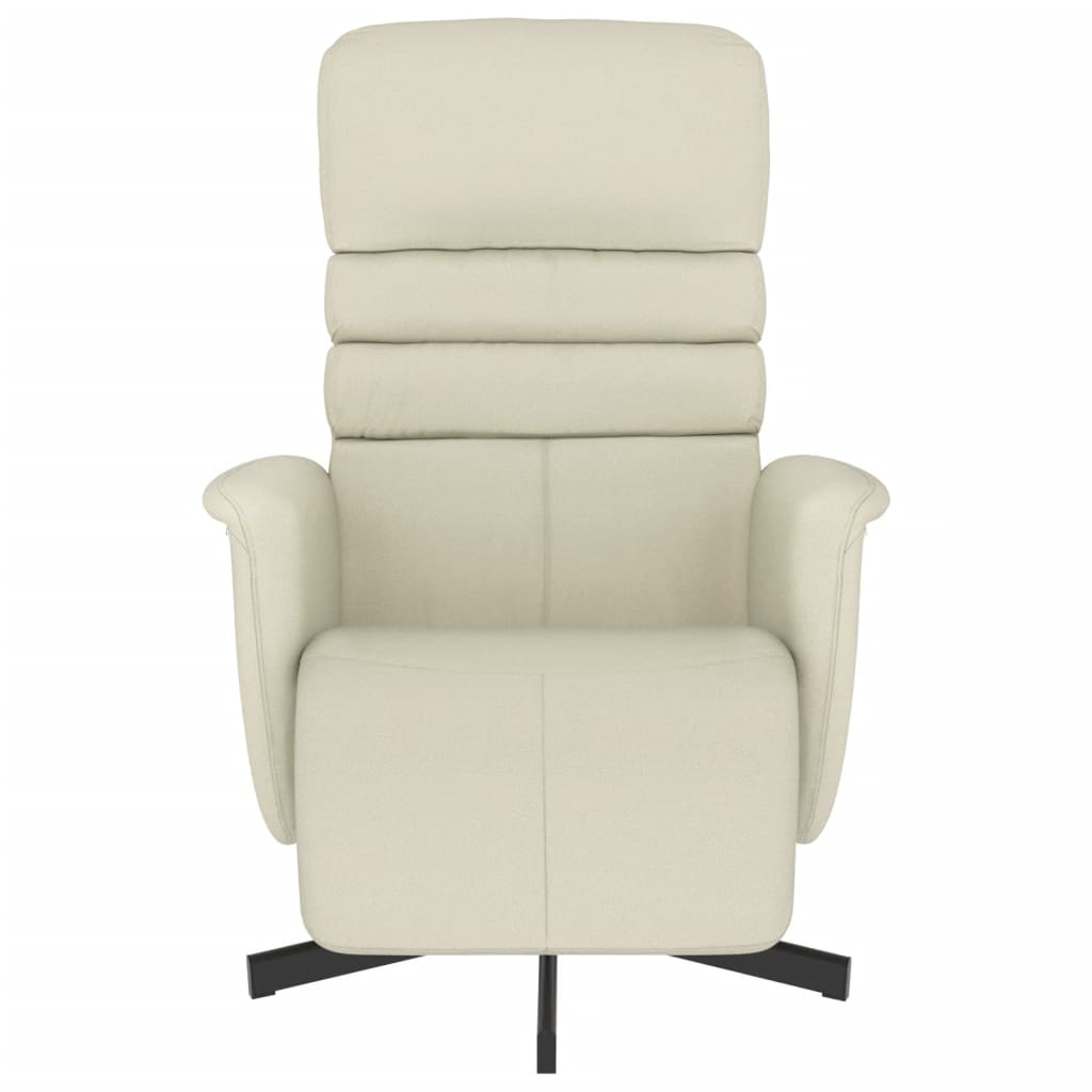 Fauteuil réglable avec repose-pieds en cuir artificiel