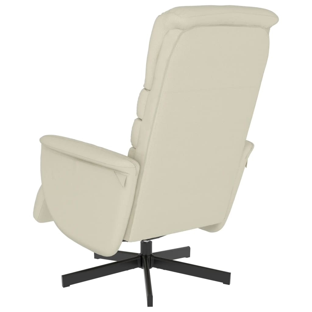 Fauteuil réglable avec repose-pieds en cuir artificiel