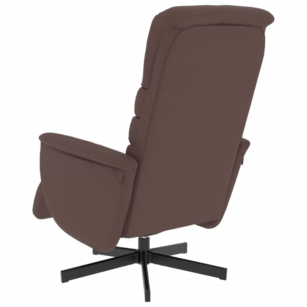 Fauteuil réglable avec repose-pieds en cuir artificiel