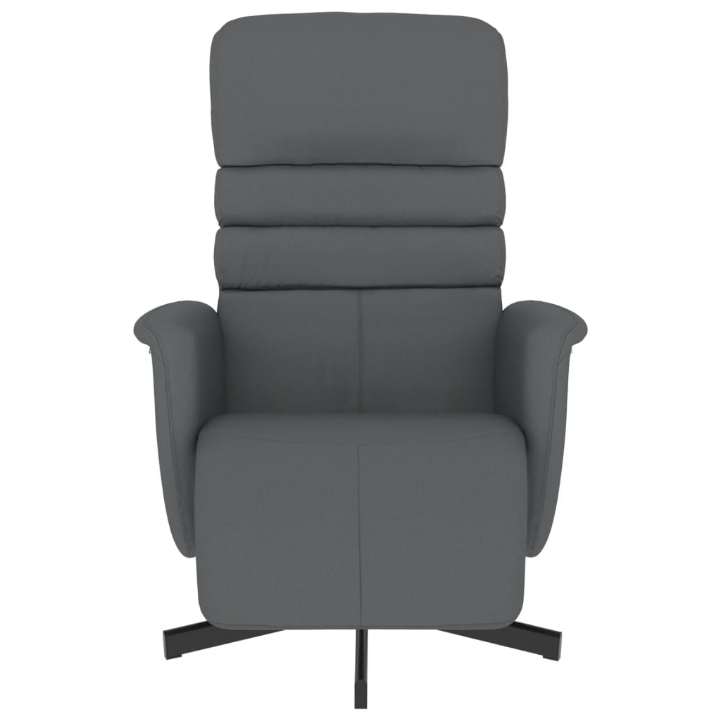 Fauteuil réglable avec repose-pieds en cuir artificiel