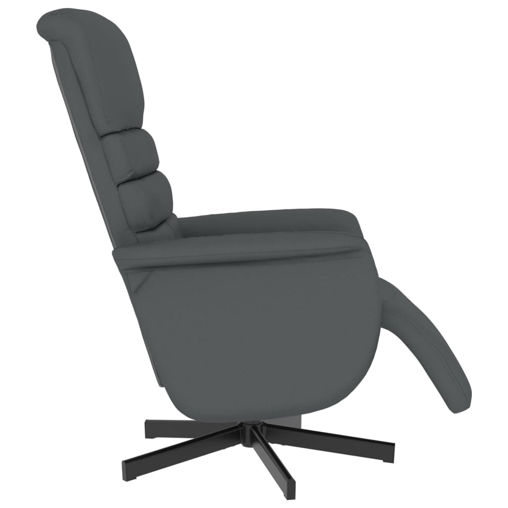 Fauteuil réglable avec repose-pieds en cuir artificiel