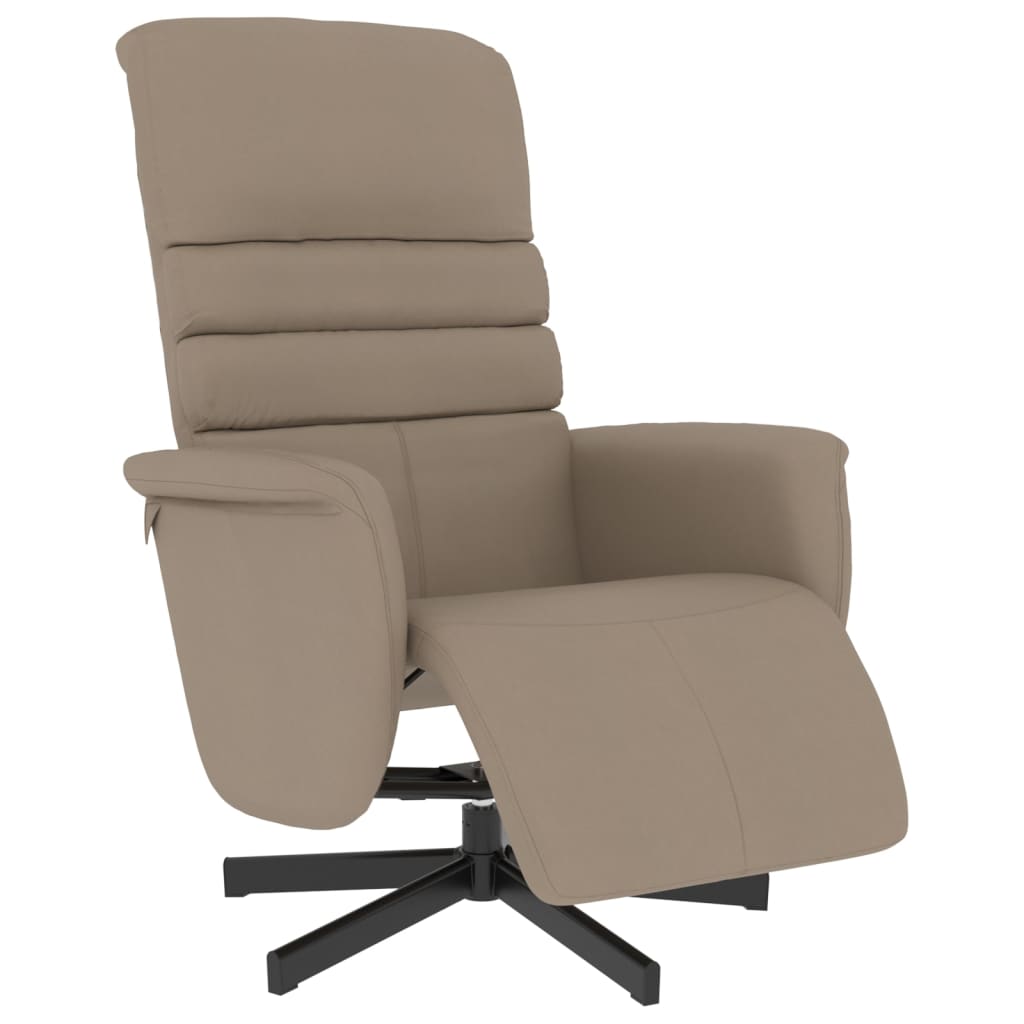 Fauteuil réglable avec repose-pieds en cuir artificiel