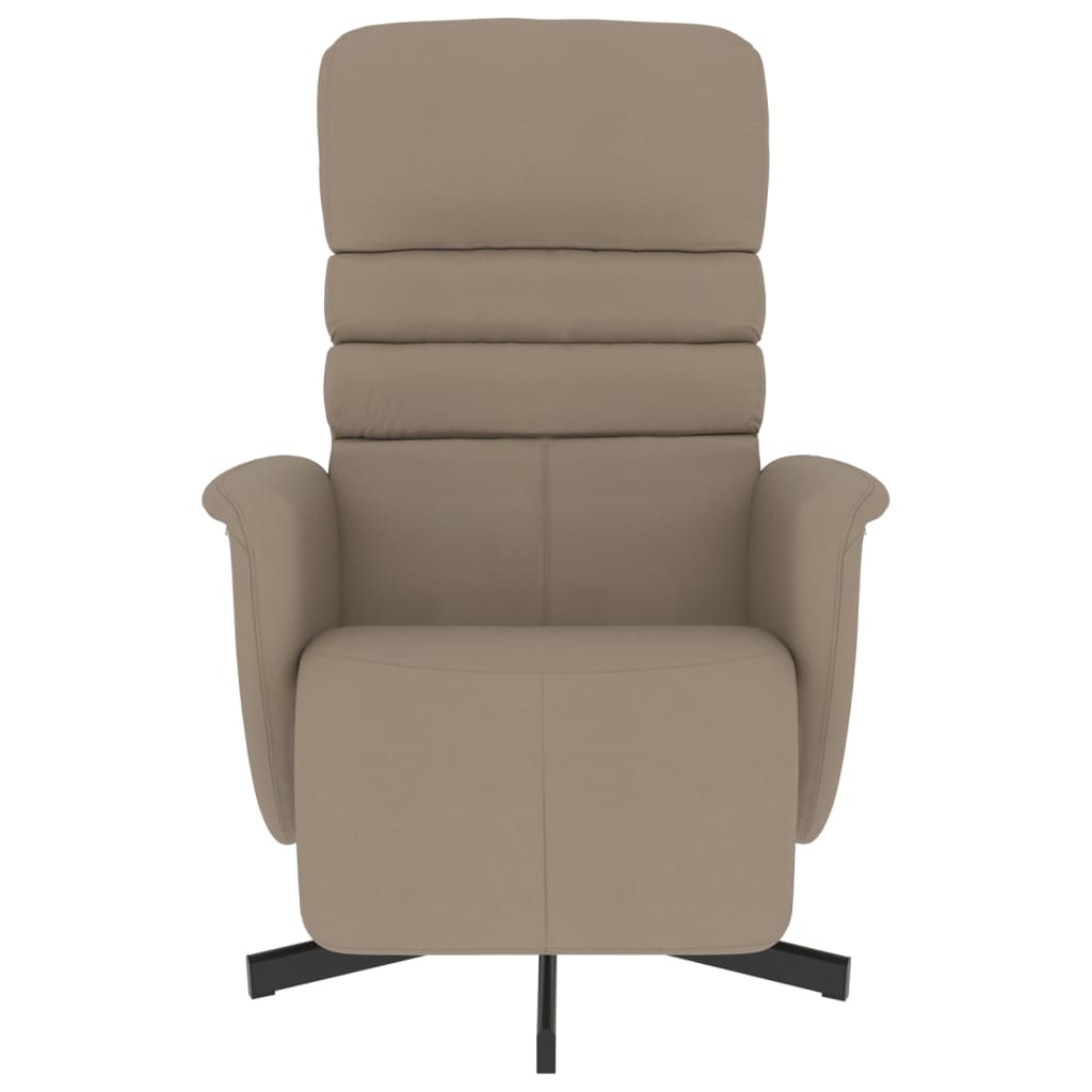 Fauteuil réglable avec repose-pieds en cuir artificiel