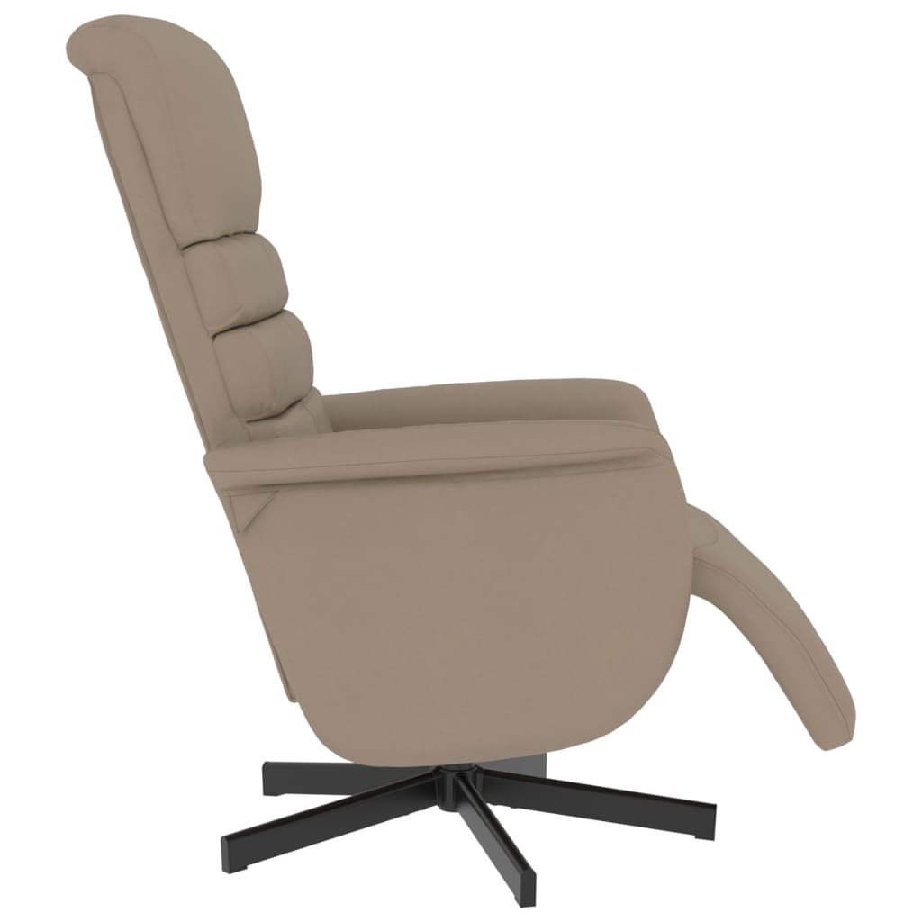 Fauteuil réglable avec repose-pieds en cuir artificiel