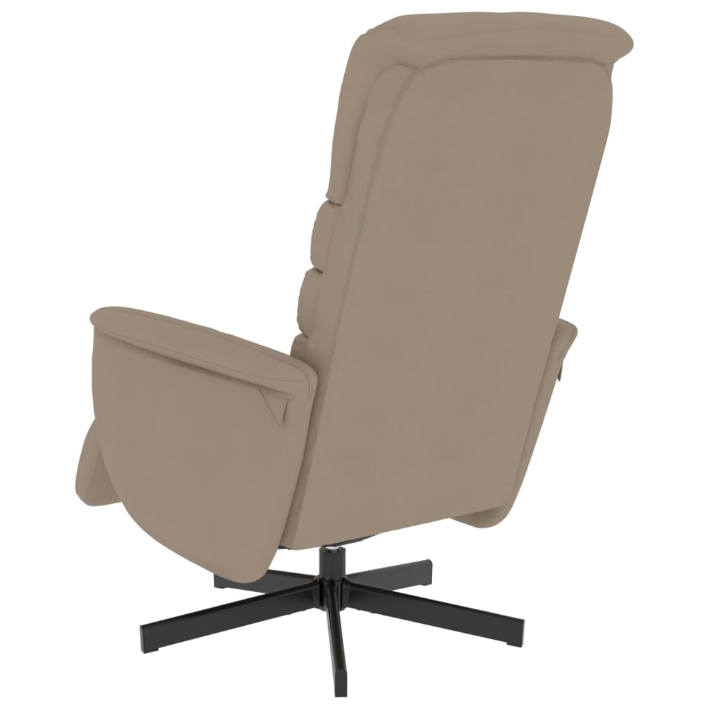 Fauteuil réglable avec repose-pieds en cuir artificiel