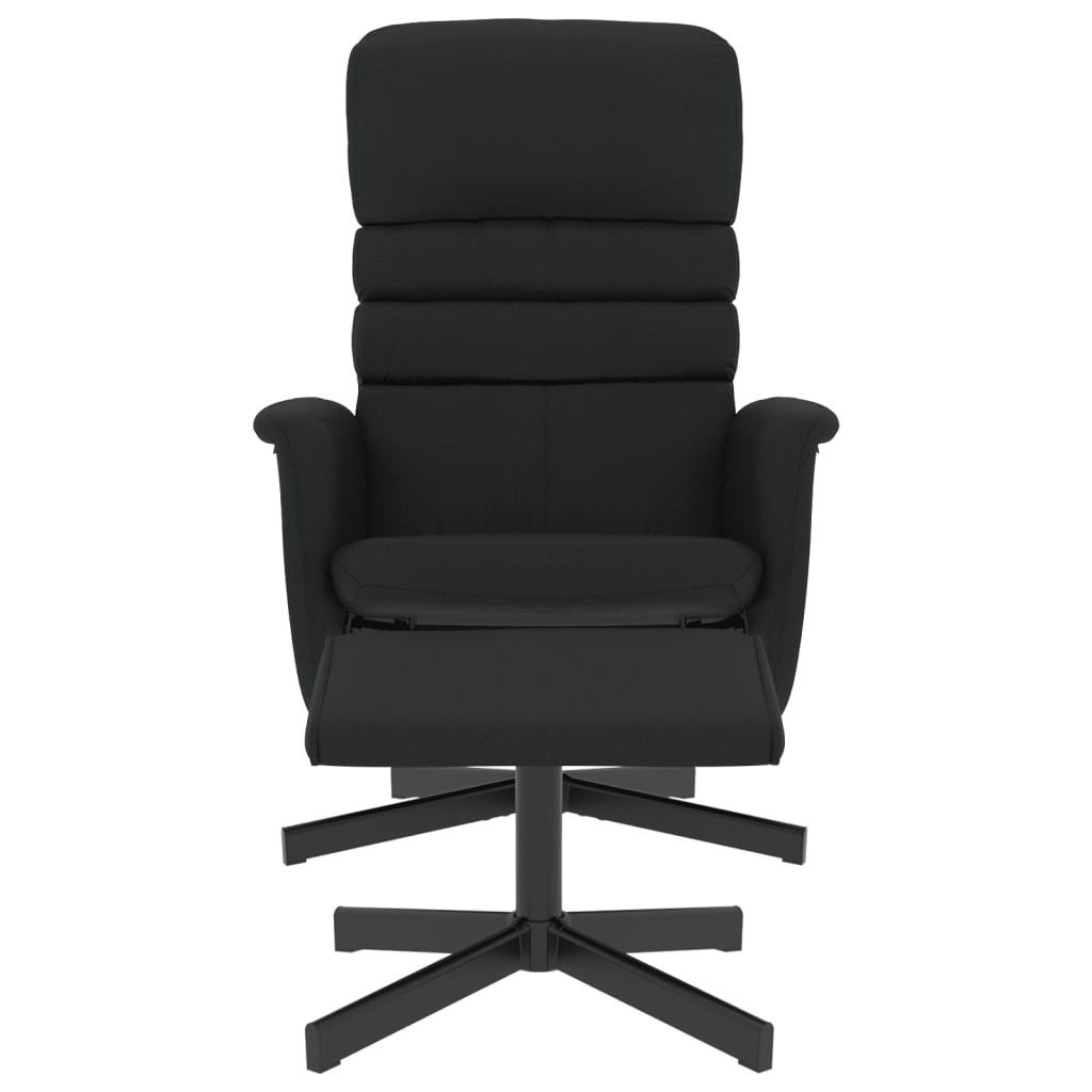 Fauteuil réglable avec repose-pieds en cuir artificiel