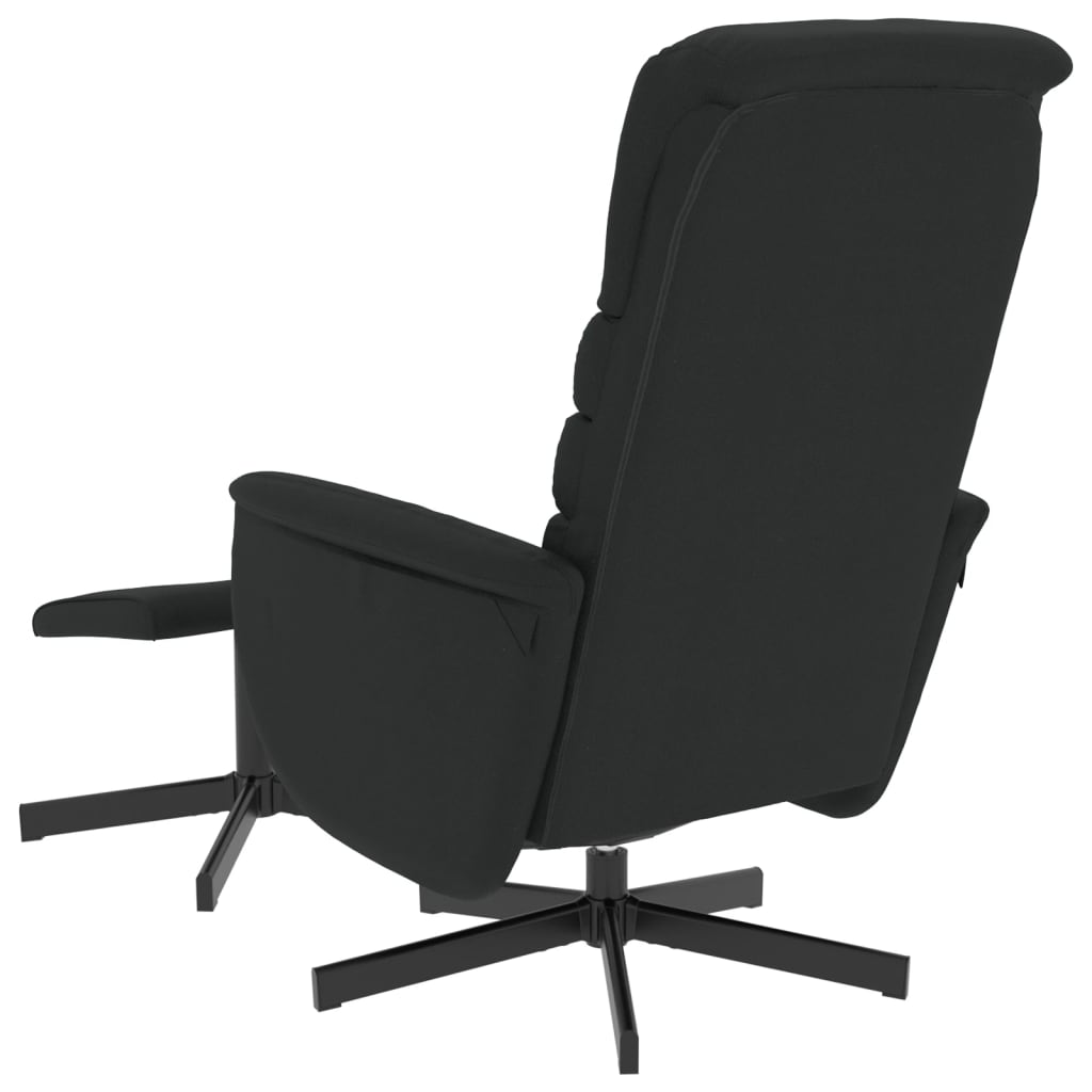 Fauteuil réglable avec repose-pieds en cuir artificiel