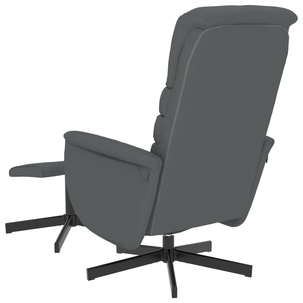 Fauteuil réglable avec repose-pieds en cuir artificiel