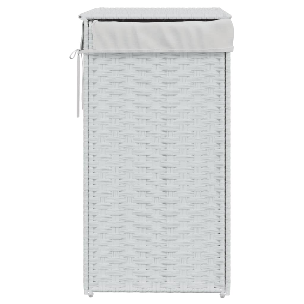 Wasmand met deksel 46x33x60 cm poly rattan