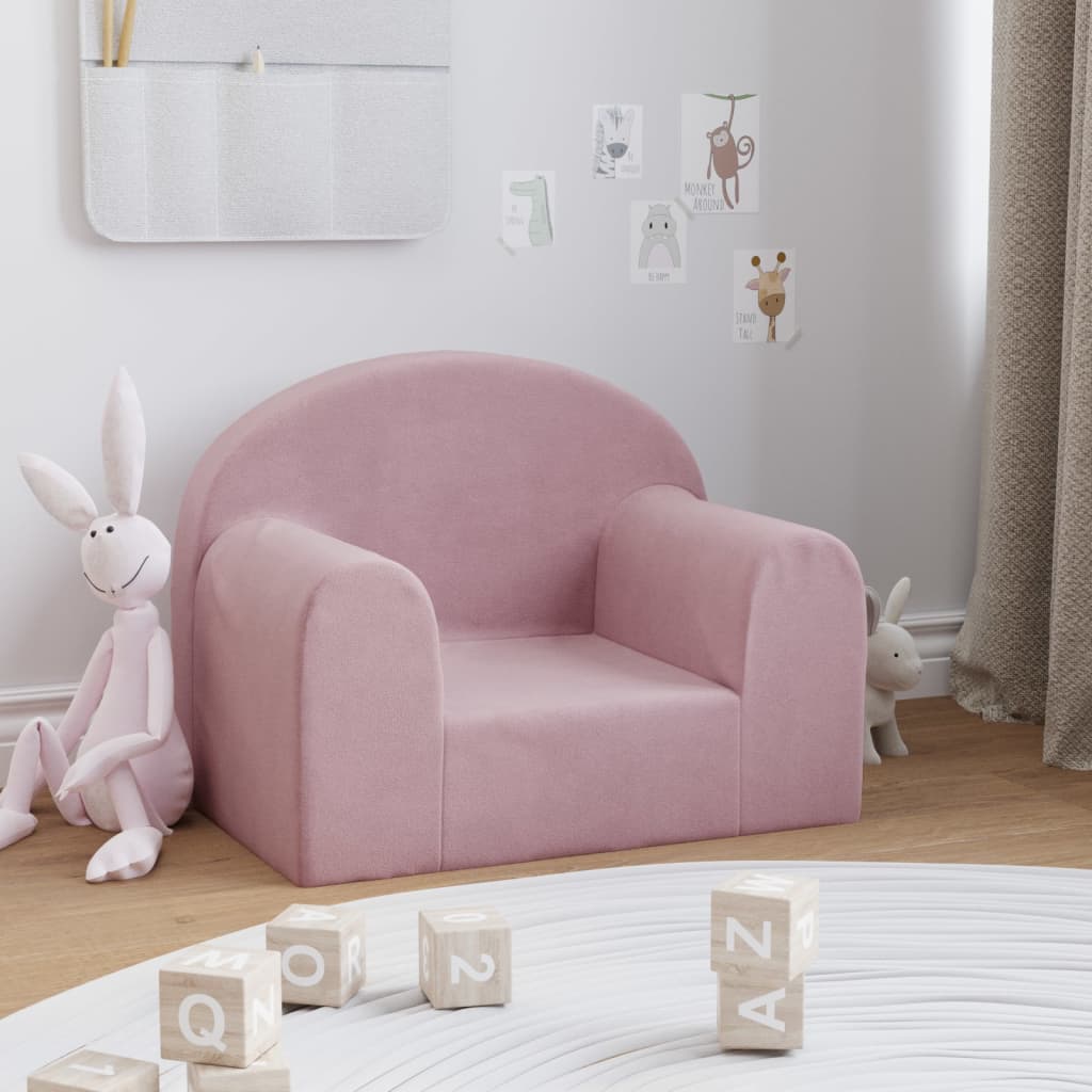 Canapé enfant avec peluche douce étoile