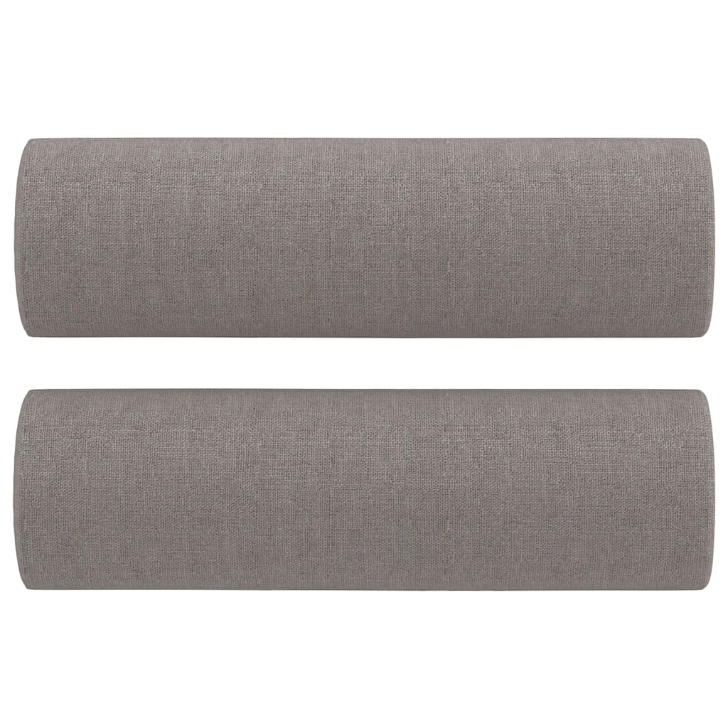 Canapé deux places avec coussins décoratifs 120 cm en tissu