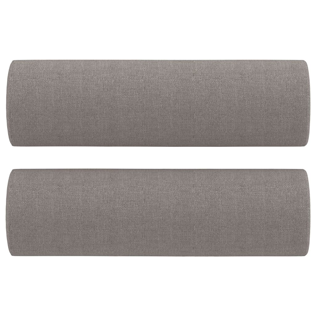 Canapé deux places avec coussins décoratifs 120 cm en tissu