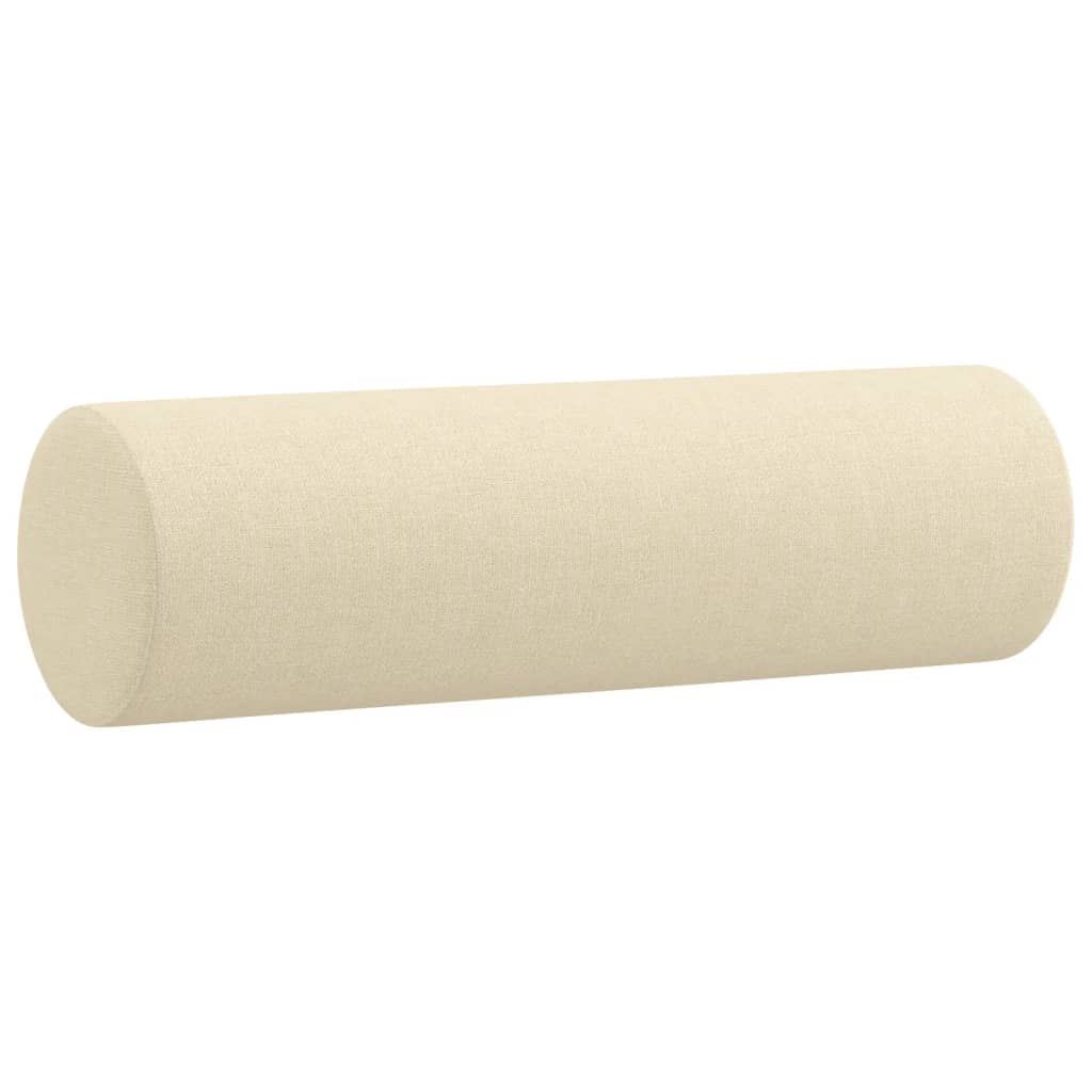 Tweezitsbank met sierkussens 120 cm stof taupe