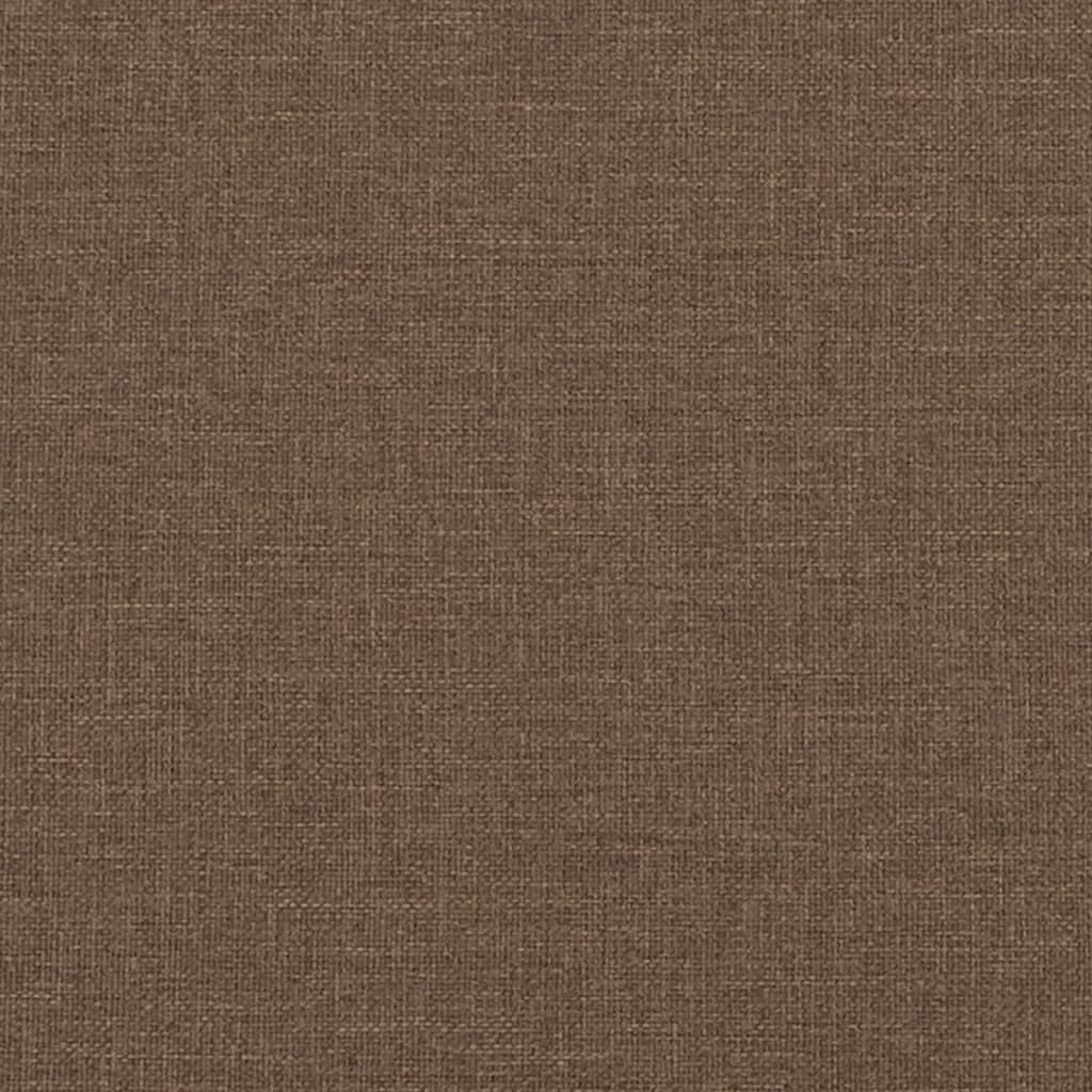 Tweezitsbank met sierkussens 120 cm stof taupe