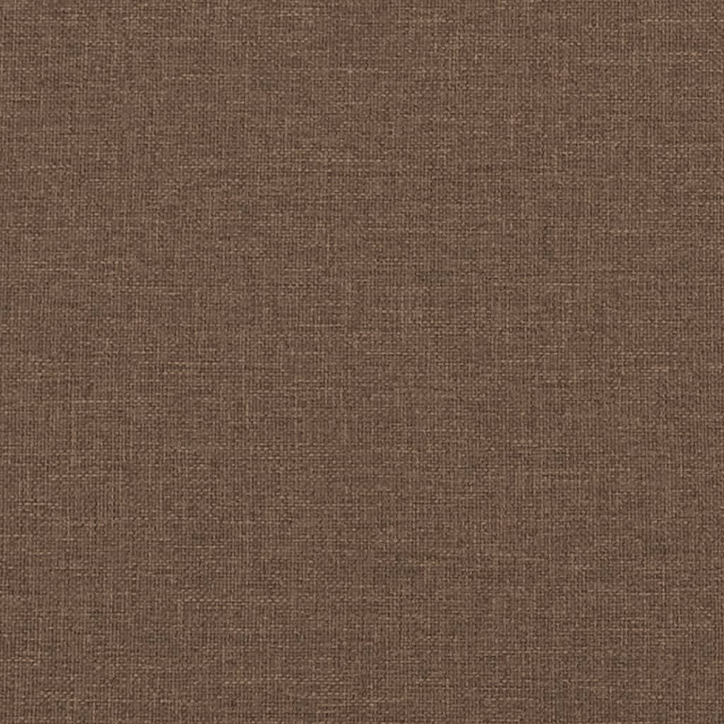 Tweezitsbank met sierkussens 120 cm stof taupe