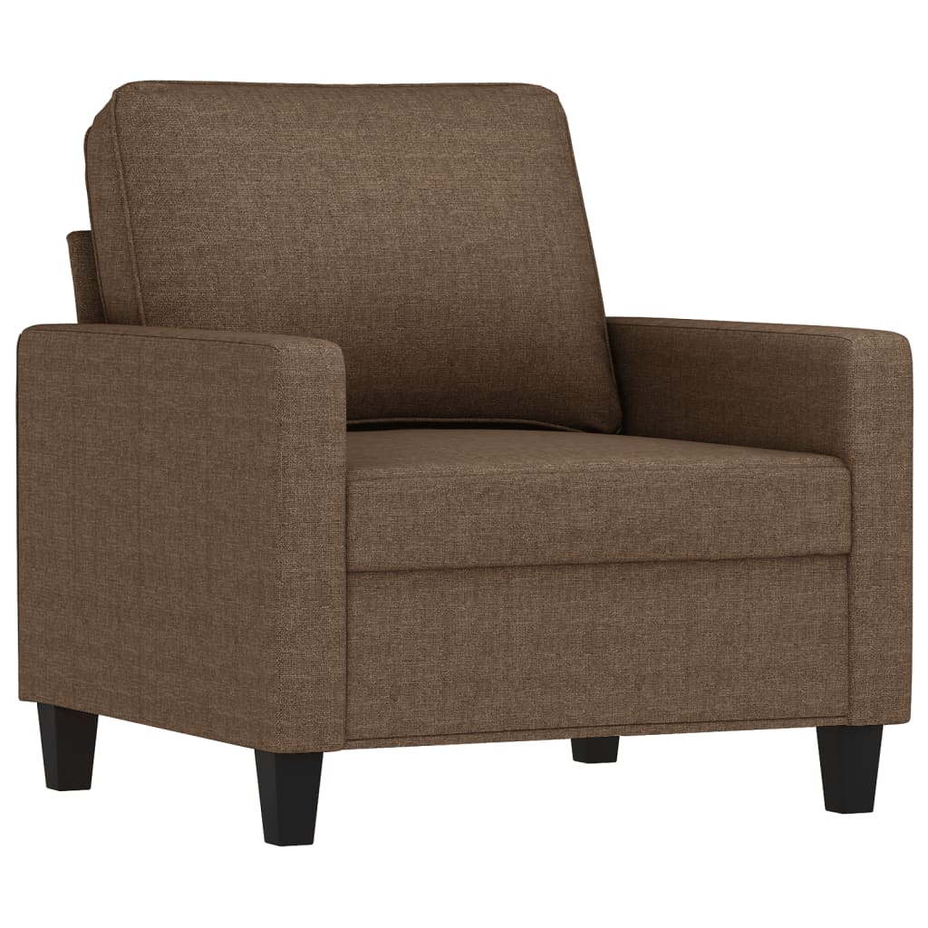 Fauteuil avec repose-pieds 60 cm tissu gris clair