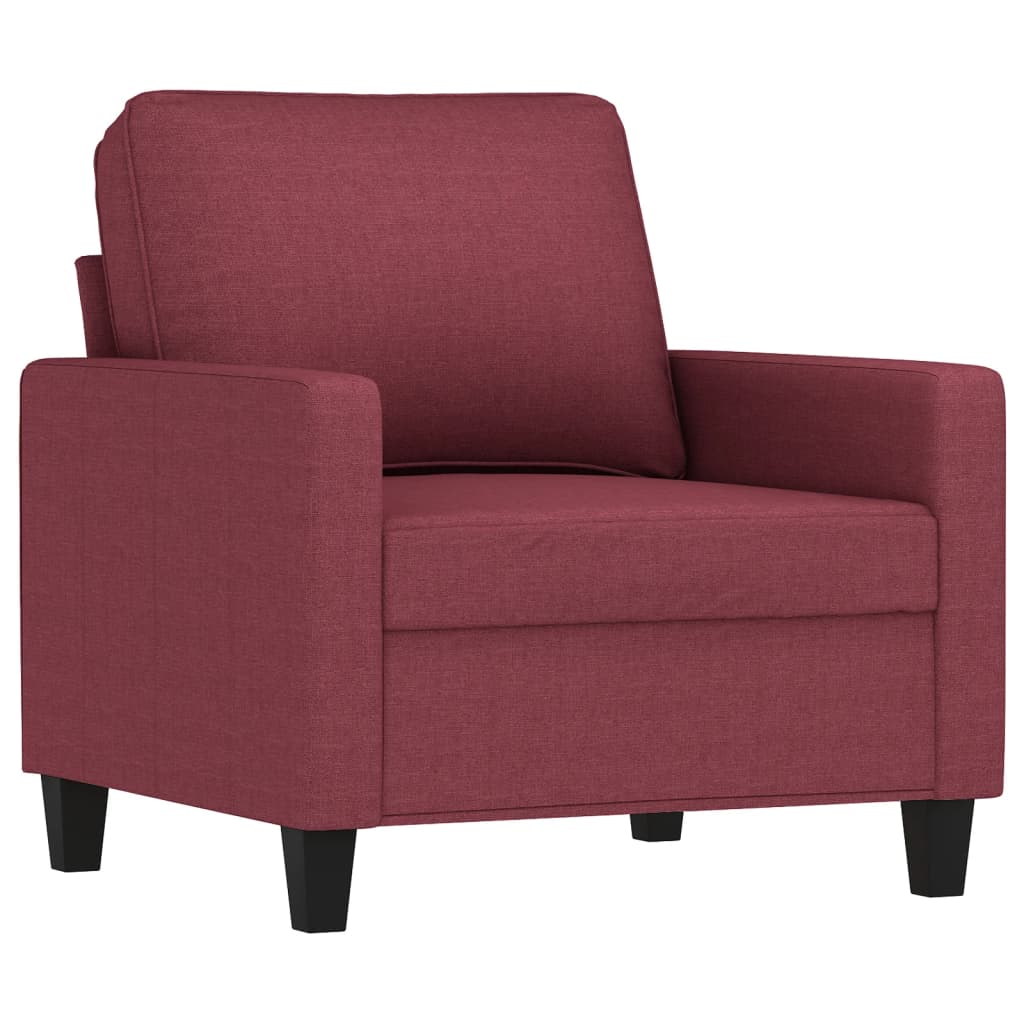 Fauteuil met voetenbank 60 cm stof